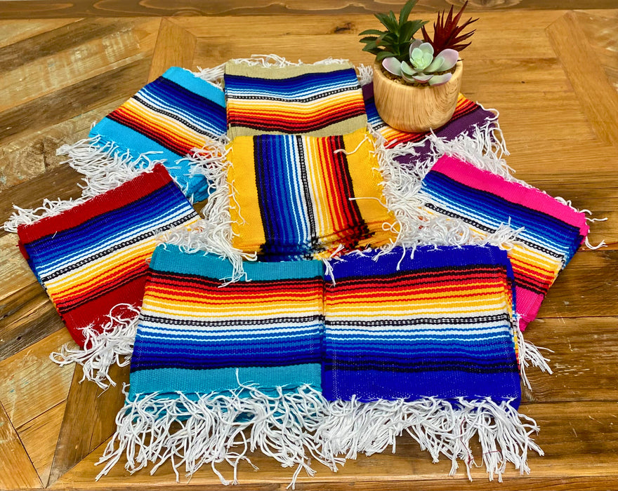 In stock now! 128pc Colorful Serape Coaster pack! Only $.50 ea.!