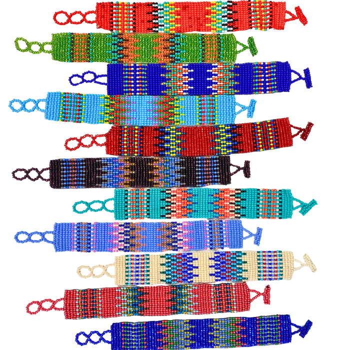 12 Pack Handcrafted Southwest Beaded Bracelets! Only $3.50 ea!