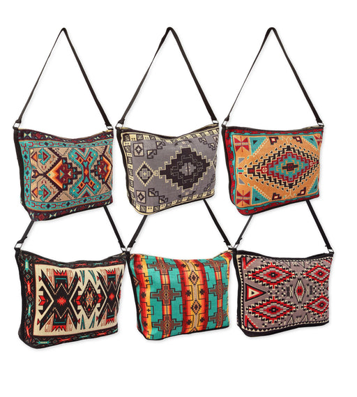 12 Pack Native Style Digital Print Purses, Geometric Designs. Only $9.00 each!