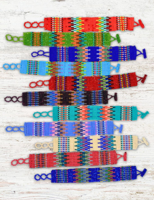 12 Pack Handcrafted Southwest Beaded Bracelets! Only $3.50 ea!