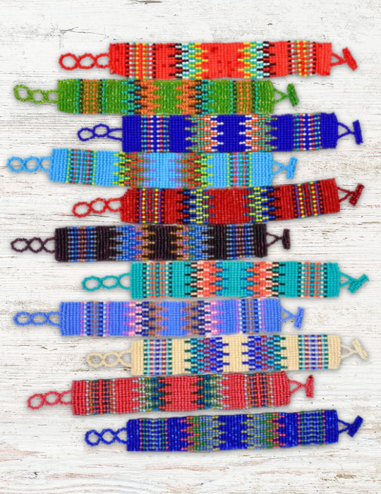 12 Pack Handcrafted Southwest Beaded Bracelets! Only $3.50 ea!
