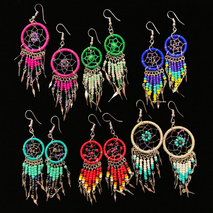 Top Seller! 24 Pairs of Handmade Dreamcatcher Earrings! Only $3.50 each pair!