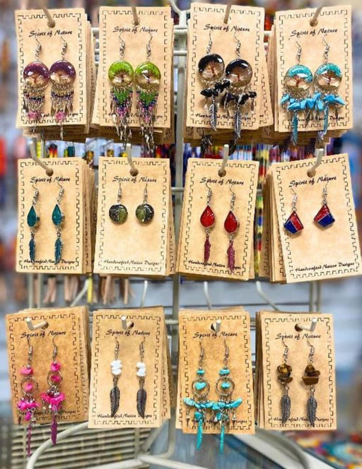 24 Pairs Of Assorted Southwest Style Earrings ! Only $3.25 each pair!