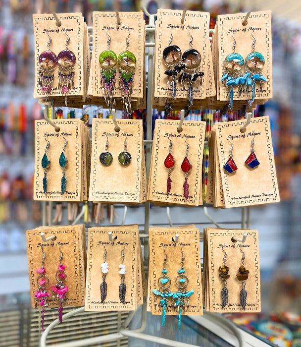 24 Pairs Of Assorted Southwest Style Earrings ! Only $3.50 each pair!