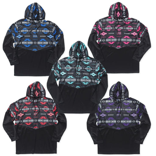 6 Pack Traditional Southwest Hoodie Pullovers! Only $14.00 ea.!