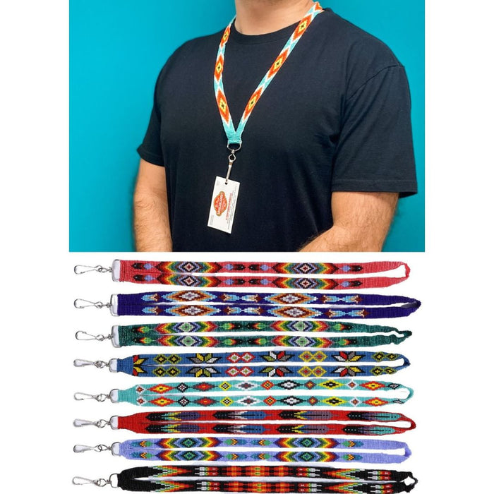 12 Pack Assorted Native Style Bead Lanyards!  Only $10.75 ea.!