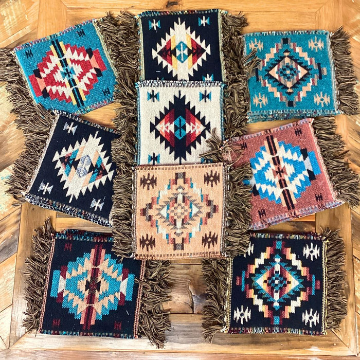 <FONT COLOR="RED">JUST IN!</FONT> 54 pack Cotton Accent Coasters, Only $.90 ea