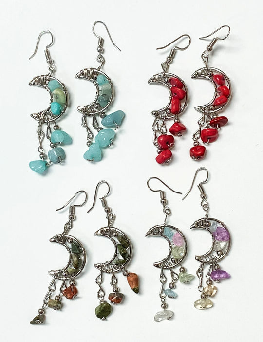 Moon Stone Earrings