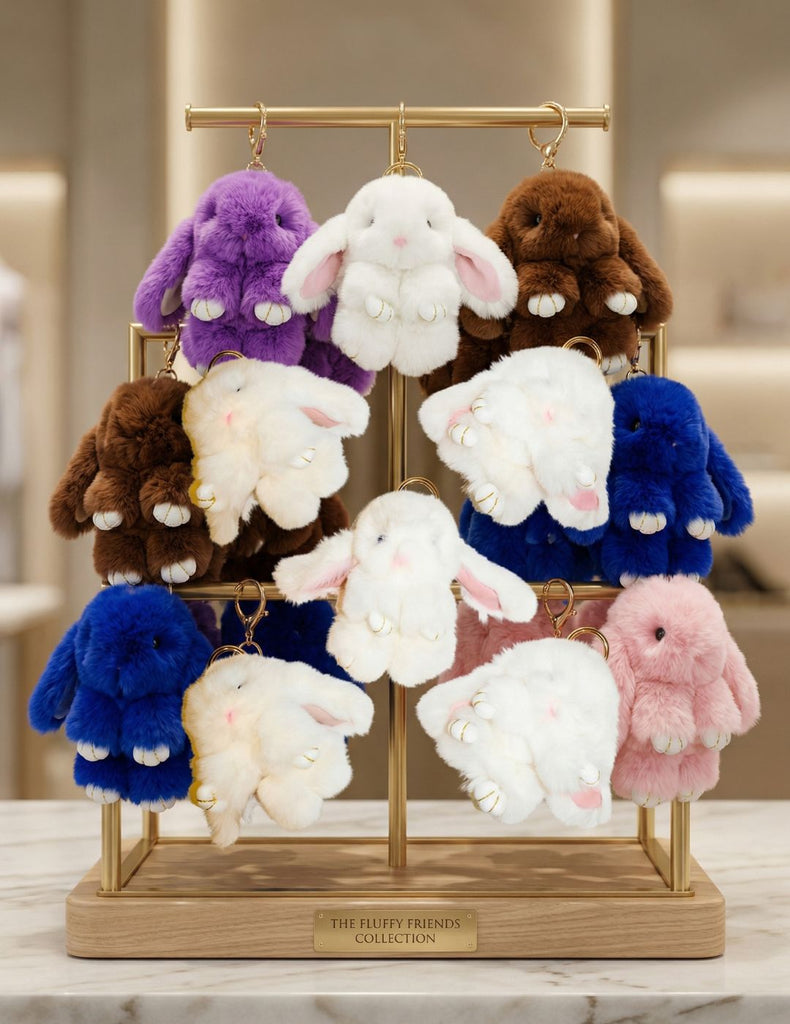 Authentic Rabbit Fur Keychain — El Paso Saddleblanket
