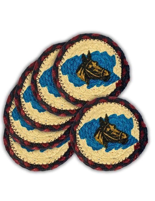 Braided Jute Coasters, Design #14