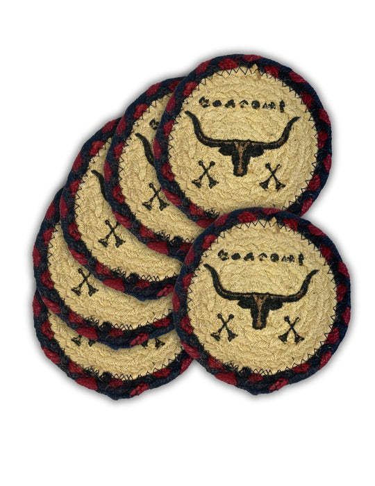 Braided Jute Coasters, Design #23