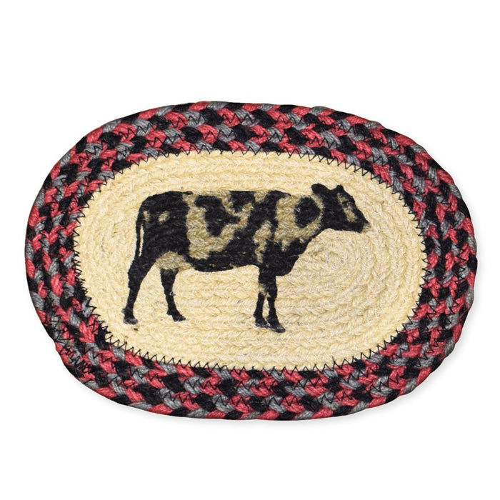 Braided Jute Oval Trivets, Design #25