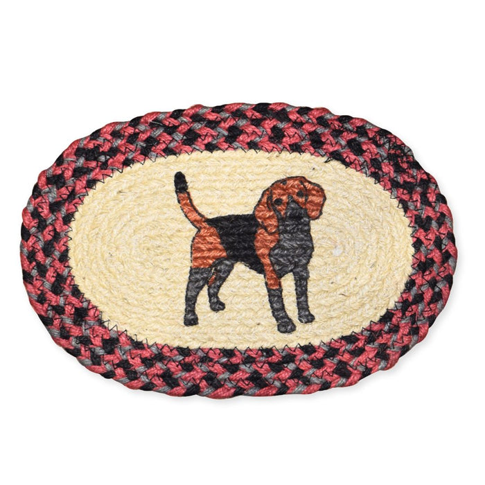 Braided Jute Oval Trivets, Design #26
