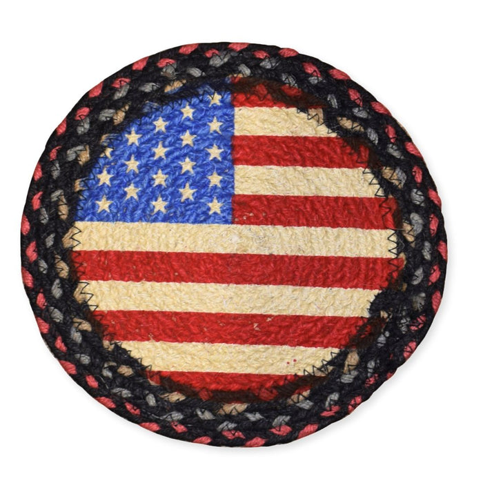 Braided Jute Round Trivets, Design #18