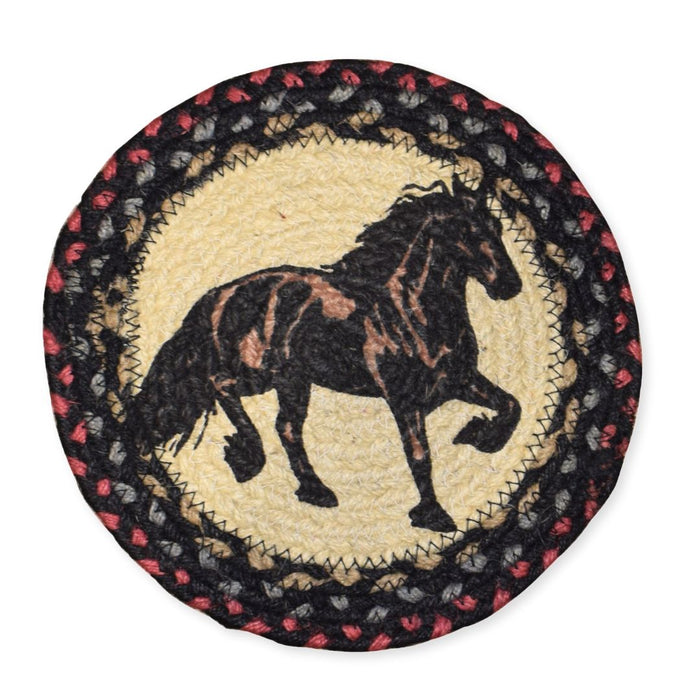 Braided Jute Round Trivets, Design #32