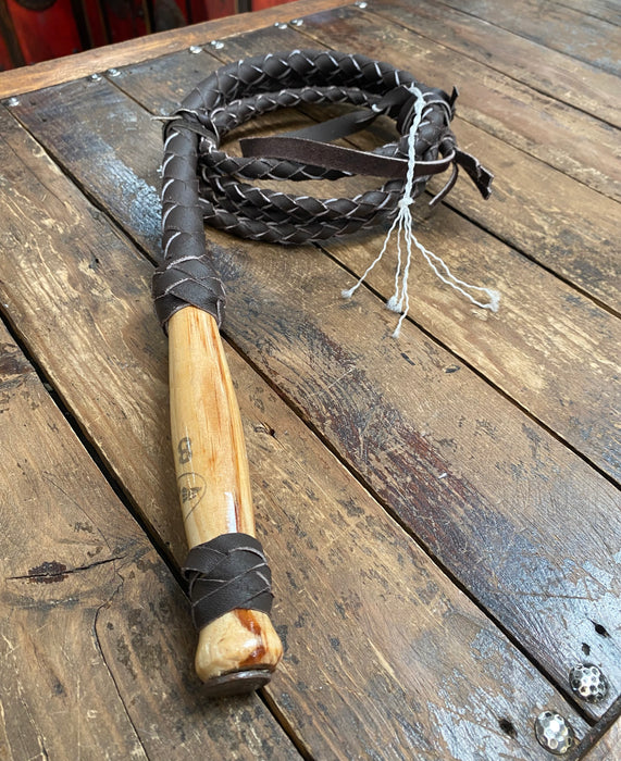 6 Pack Genuine Leather Bullwhips, 6FT & 8FT COMBO!