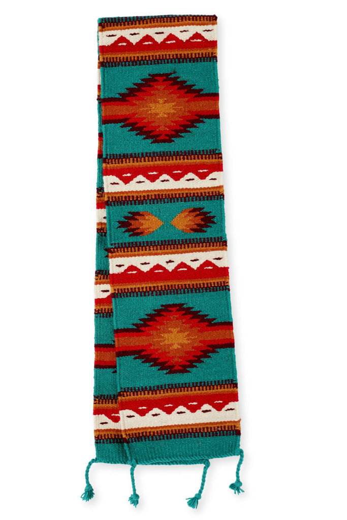 10" x 80" Maya Modern Wool Runner, Design H — El Paso Saddleblanket