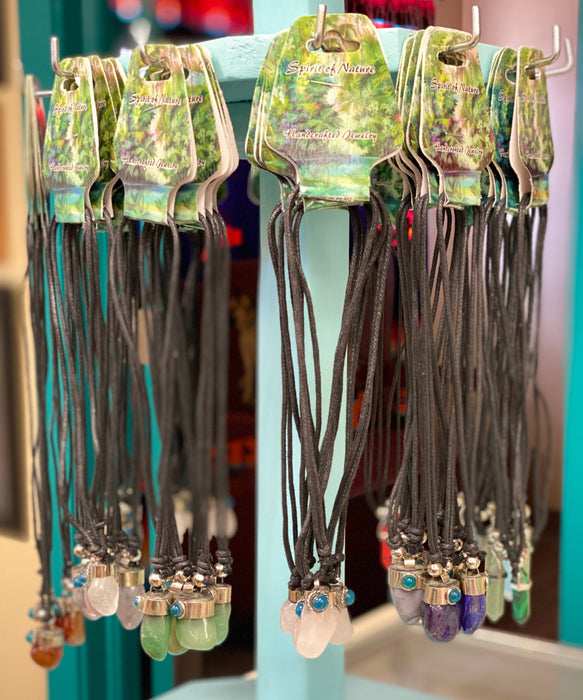 12 Beautiful Assorted Stone Necklaces !  Wholesale  $4.25 ea.!