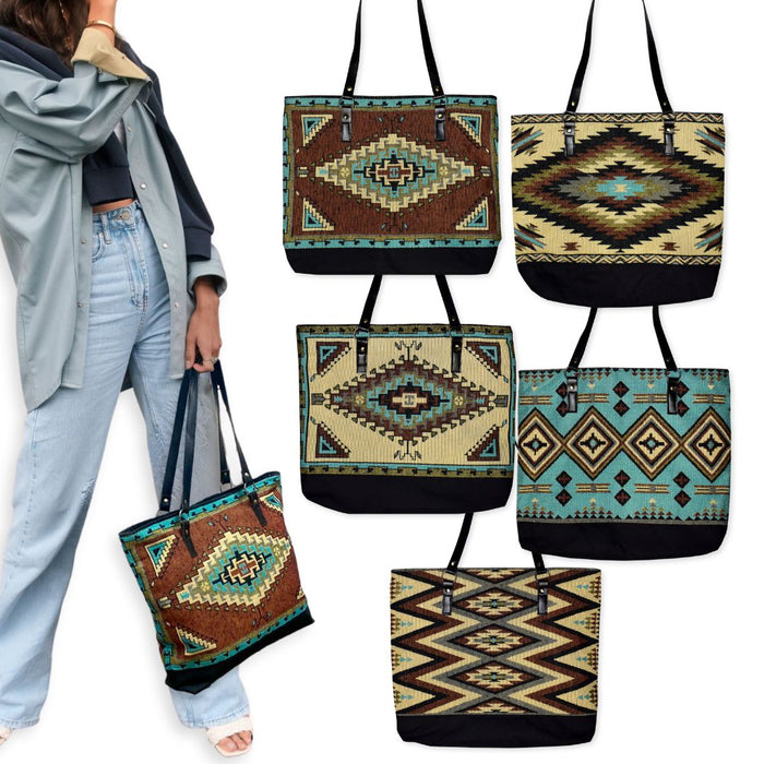 JUST IN! 10 Pack Southwest Jacquard Tote Bags, Only $8.75 each!