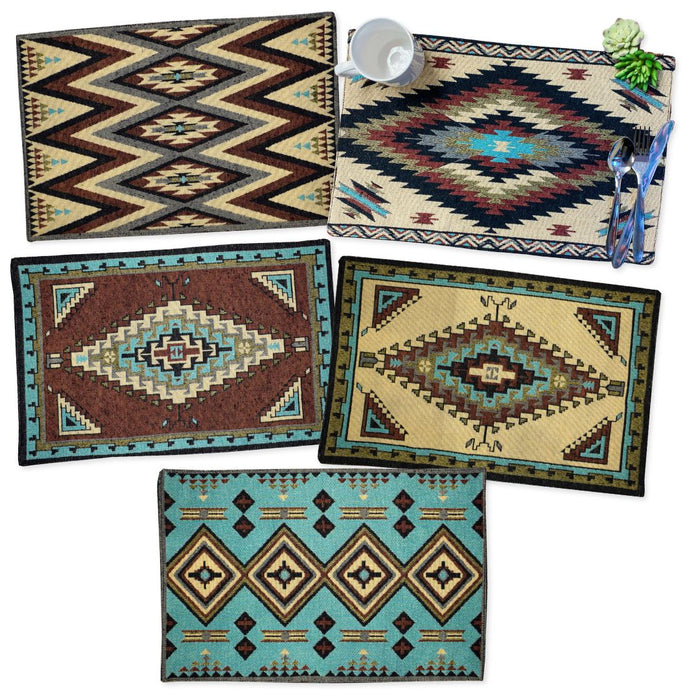 30 Pack Southwest Jacquard Table Mats, Only $3 each!