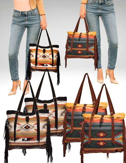 <font color="red">NEW!</font> 4 Handwoven Monterrey Tote Bags! Only $26.00 ea.!
