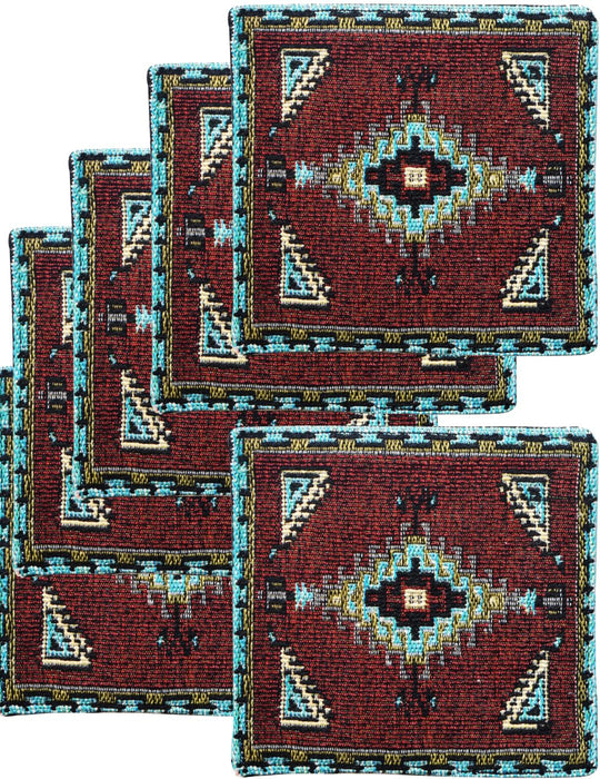 Southwest Jacquard Coasters, Design #1