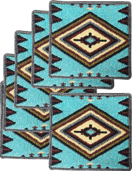 Southwest Jacquard Coasters, Design #4