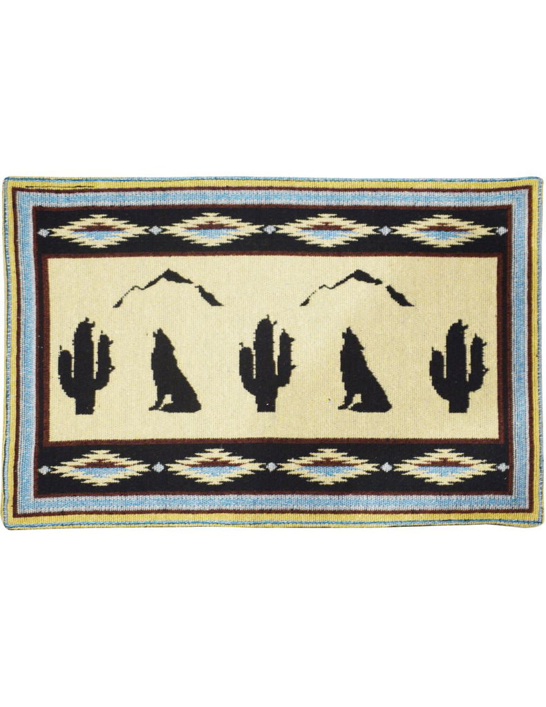 Maroon - Handcrafted Jacquard Table Mat With Pocket 09