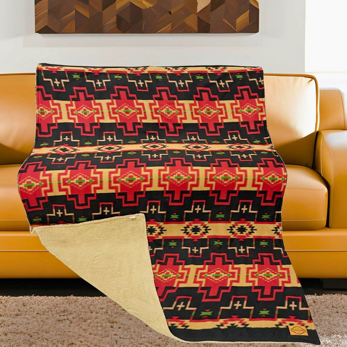 Sherpa-Lined Lodge Blankets, Design #18