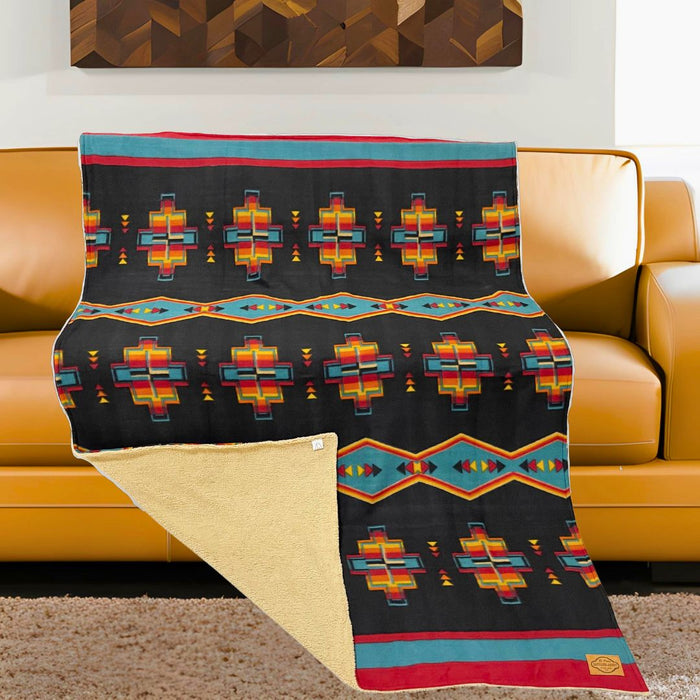 Sherpa-Lined Lodge Blankets, Design #26A