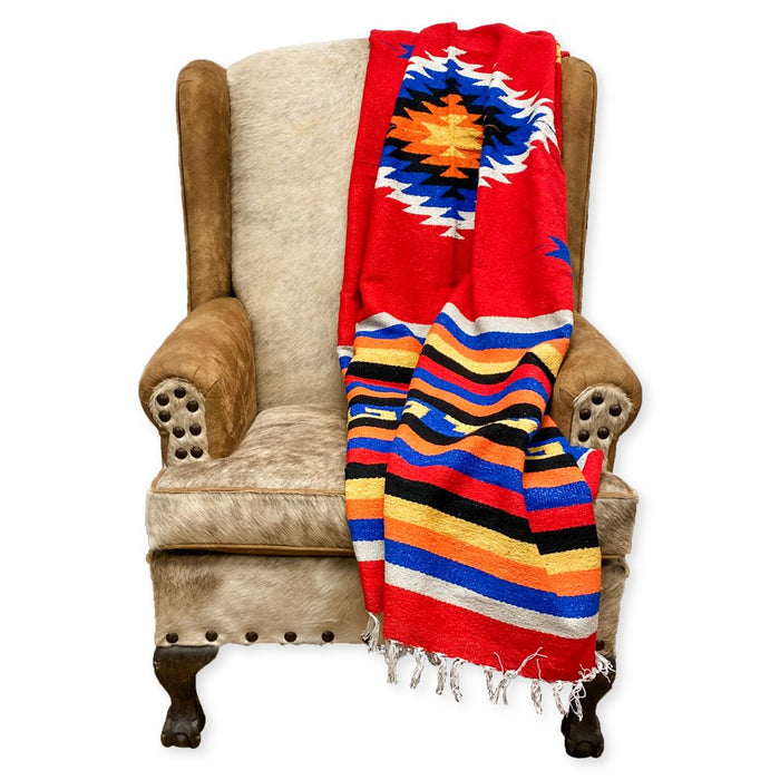 Mitla-Style Blanket - RED