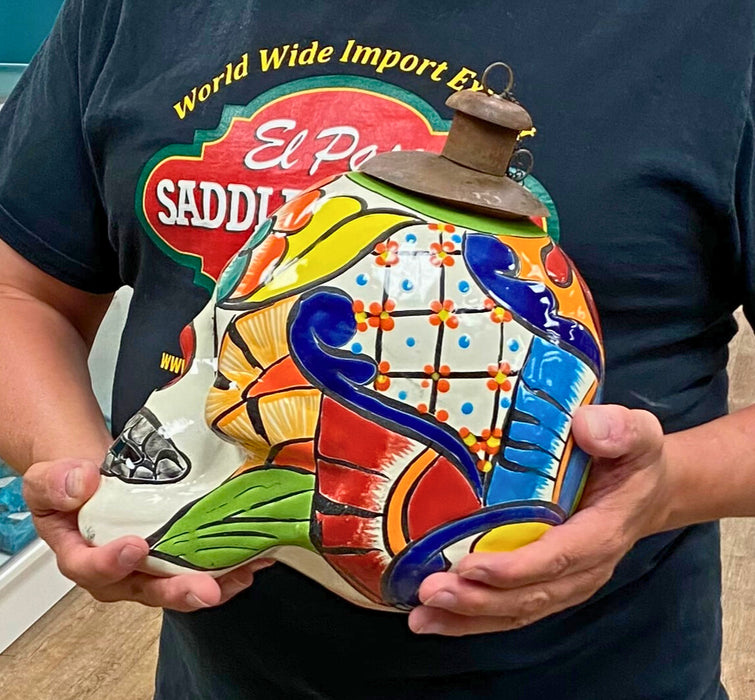 <FONT COLOR="RED">JUST IN!!</FONT> 4 PACK Talavera-Style Sugar Skull Oil Lamps, Only $37.00 ea!!