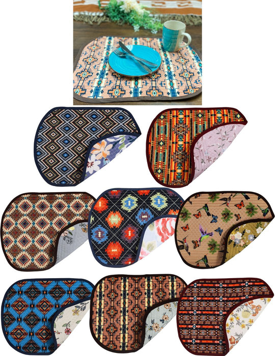 24 Pack Reversible Quilted Table Mats, Only $3.50