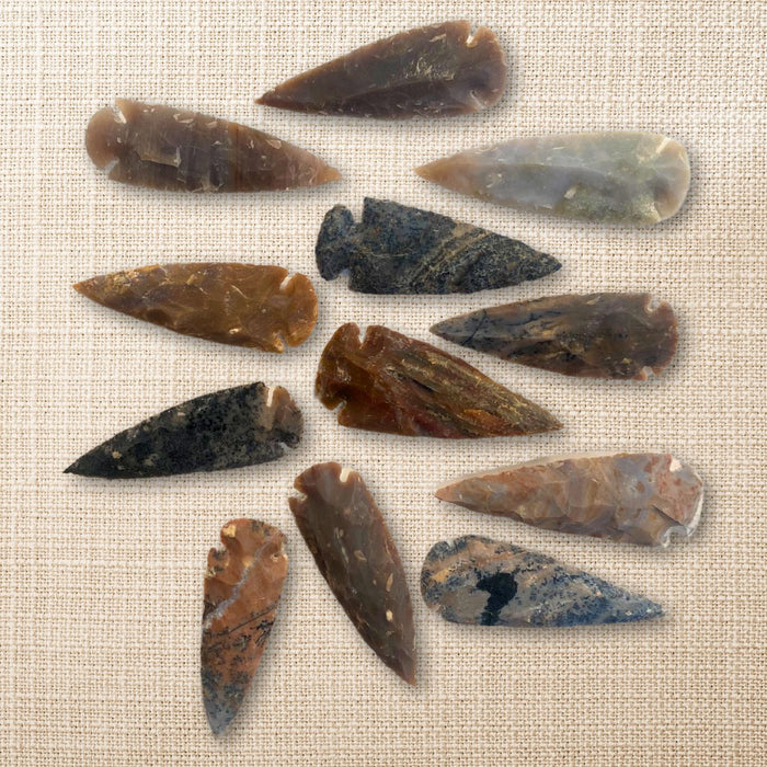 4" Showcase Quality Arrowheads - 12 Quantity