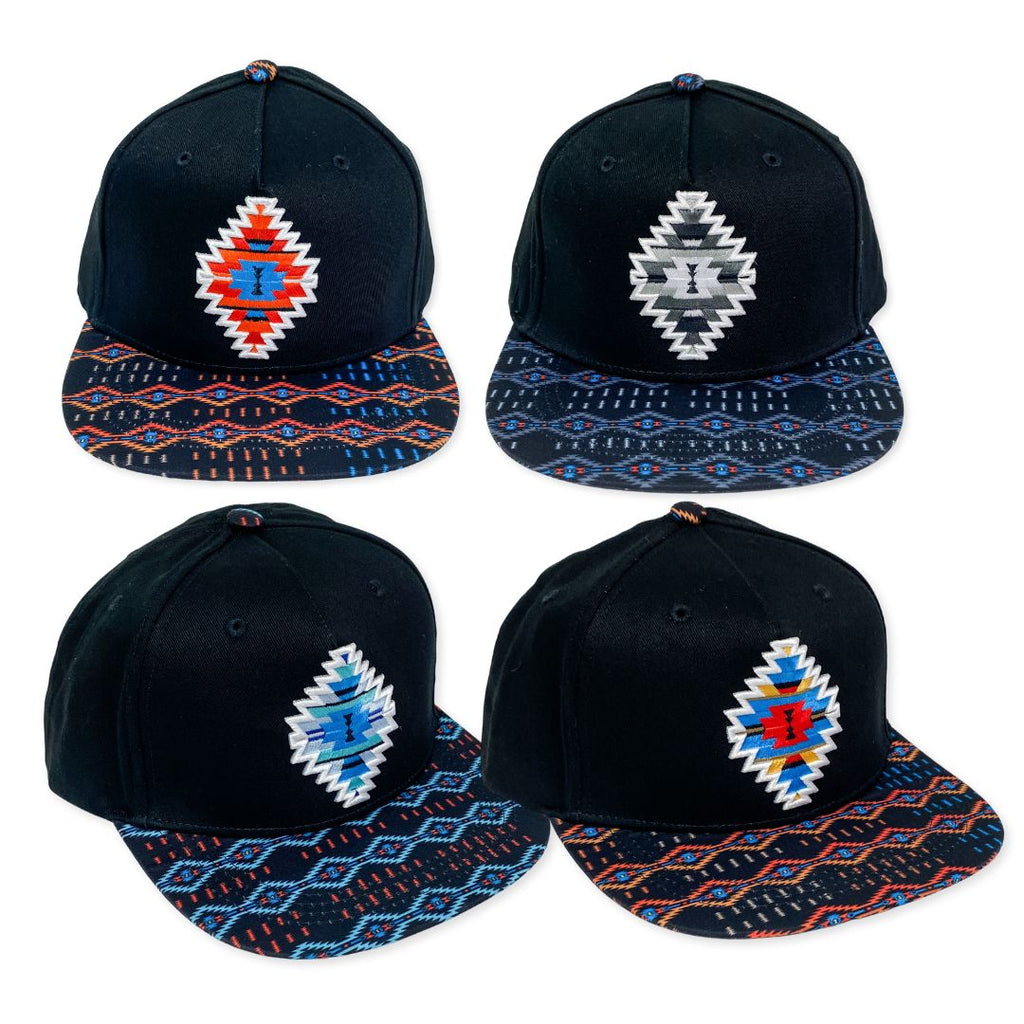 Southwest Embroidered "Diamond Fire" Snapback Hats — El Paso Saddleblanket