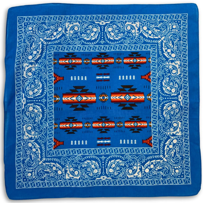 <font color="red">New !!!</font> 24 pack Southwest Style Cotton Bandanas. Only 1.90 ea