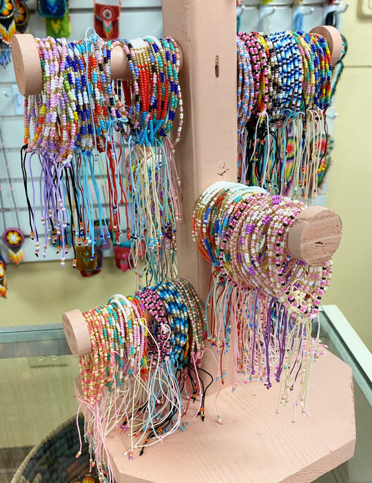 12 Pack Handcrafted Beaded Pull Tie Bracelets! Only $2.00 ea!