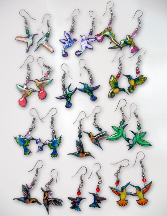 24 Pairs of Hummingbird Earrings! Only $3.50 each pair!