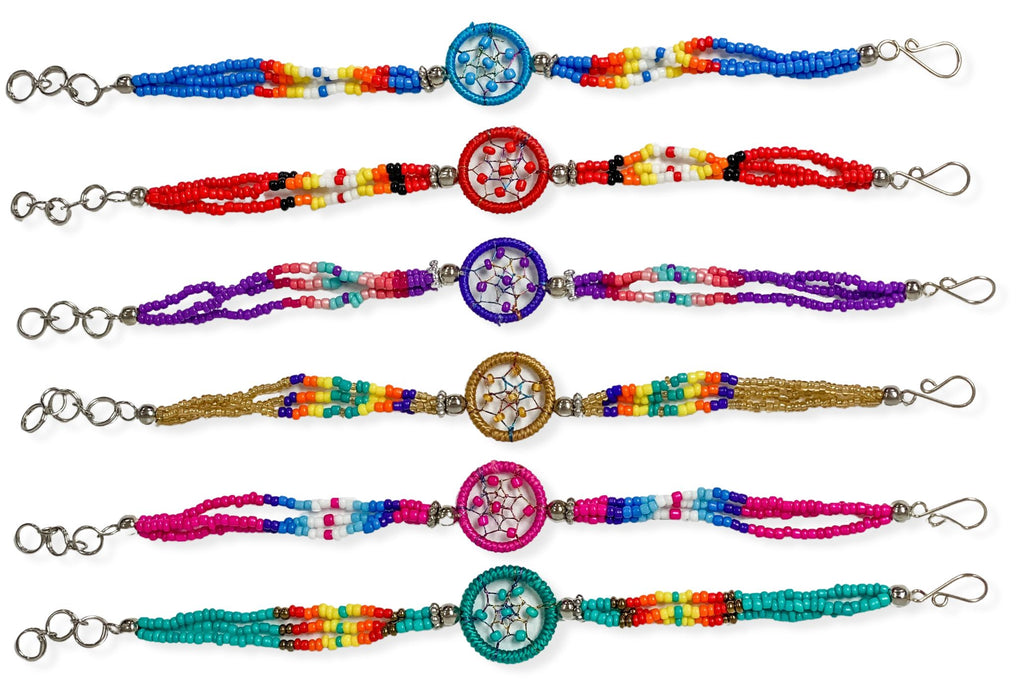 24 PACK Southwest Style Beaded Dreamcatcher Bracelets! Only $3.25 ea!