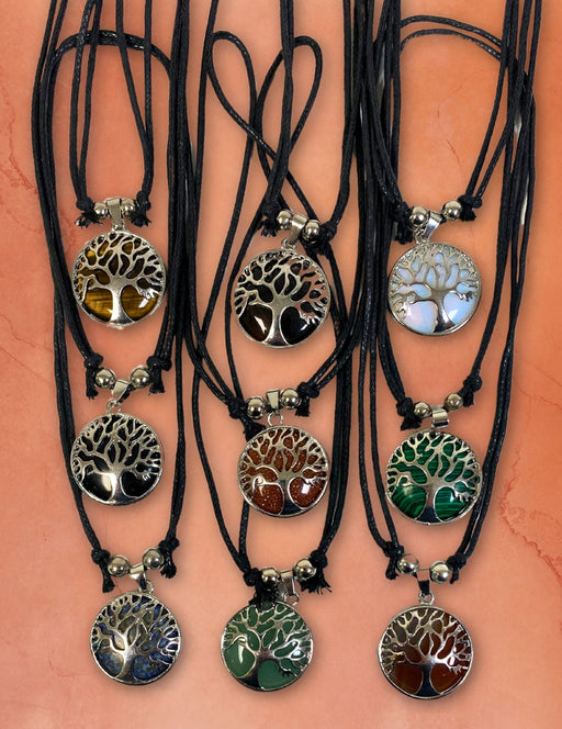 12 Beautiful Assorted Stone Necklaces !  Wholesale  $4.25 ea.!