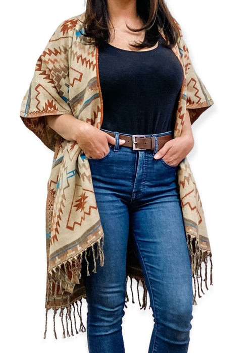 <font color="red">Customers Favorite !</font> 6 Classic Southwest Ruana Package Deal! Only $19.00 ea.!