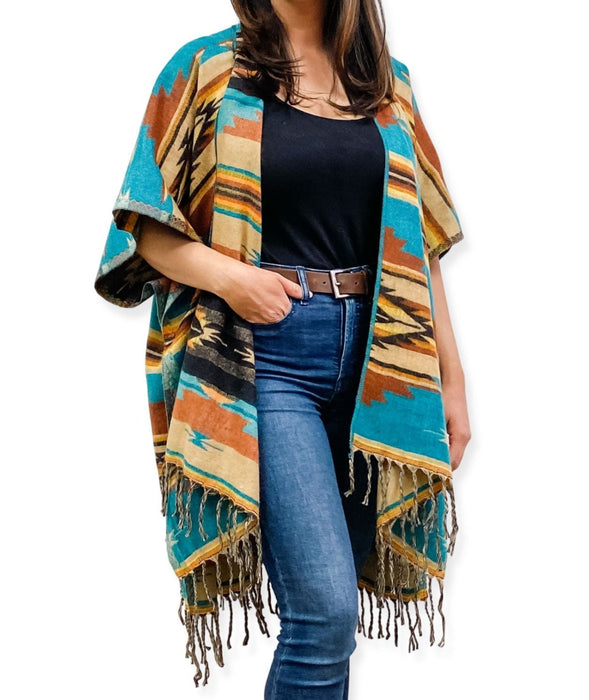 <font color="red">Customers Favorite !</font> 6 Classic Southwest Ruana Package Deal! Only $19.00 ea.!
