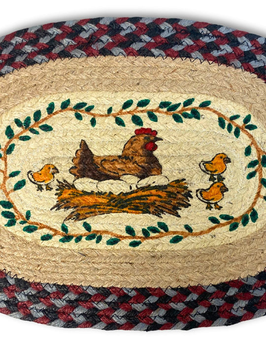 Braided Jute Table Mats, Design #5