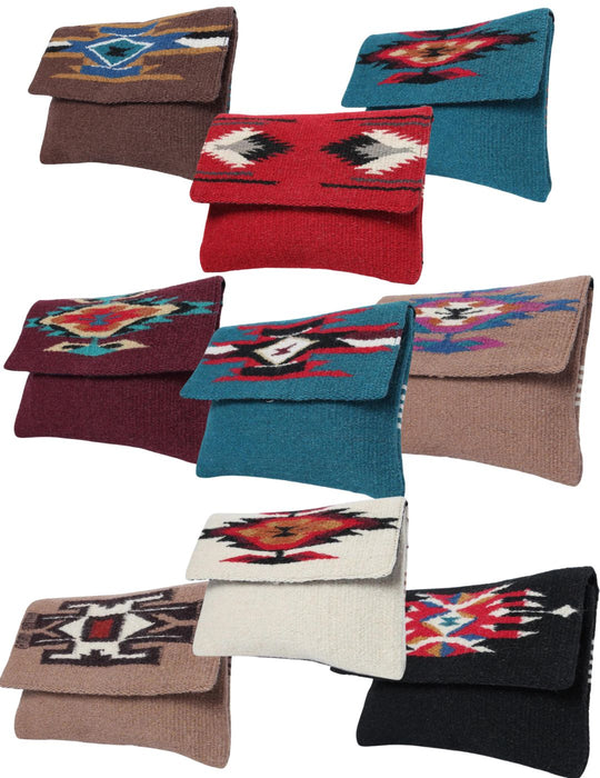 <FONT COLOR="RED">CLOSEOUT !!</FONT> 9 Handcrafted Wool Clutch Purses! ONLY $9.00 ea.!