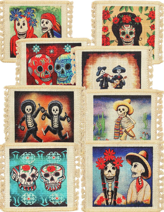120 Pack Digital Print Day of the Dead Coasters, Only $0.90 ea!