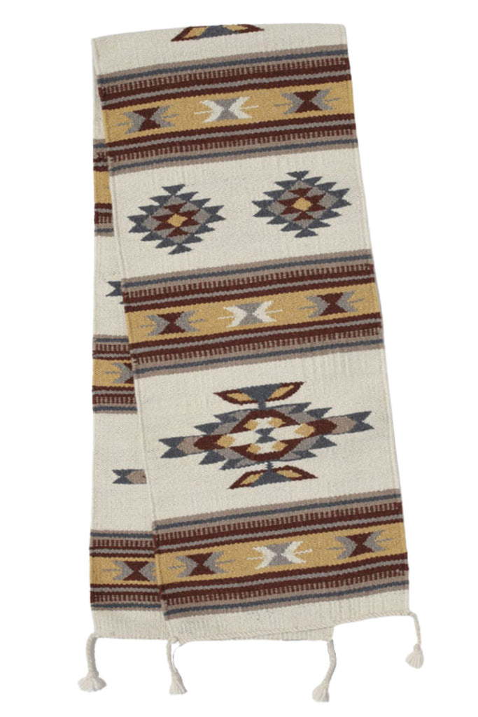 Wool Table Runner in Oregon Wool-San Miguel-Tribal Design Runner-Native American Cross 2024 Design Wool Runner 64