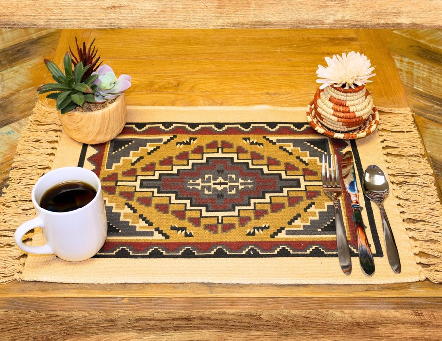 Cotton Stencil Table Mat - 106