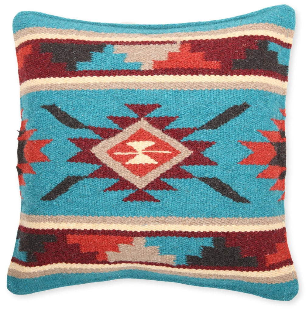 Wool Maya Modern Pillow Cover, Design 10 — El Paso Saddleblanket