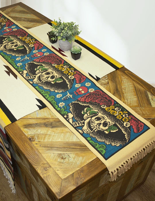 Cotton Stencil Table Runner  - 150