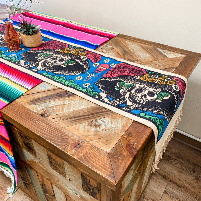 Cotton Stencil Table Runner  - 150